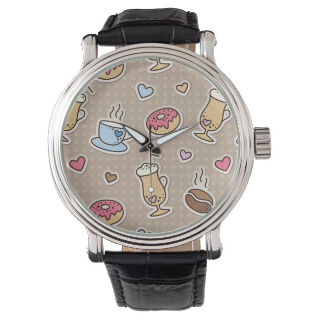 Coffee pattern watch (Front)
