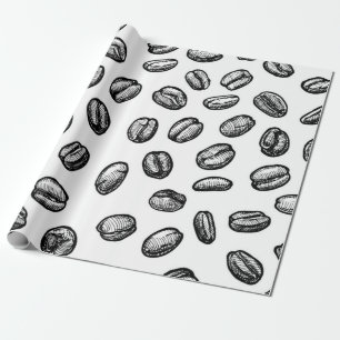 Coffee pattern wrapping paper