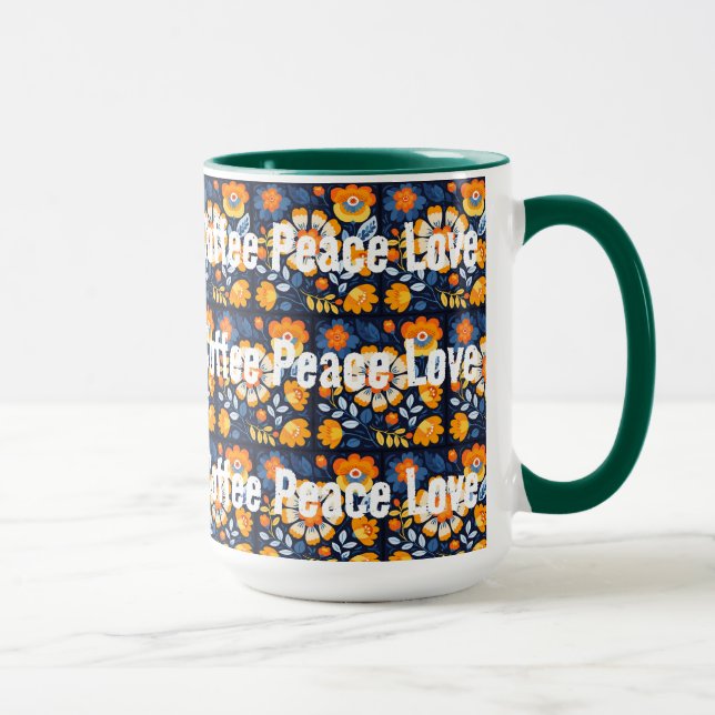Coffee Peace Love Mug (Right)