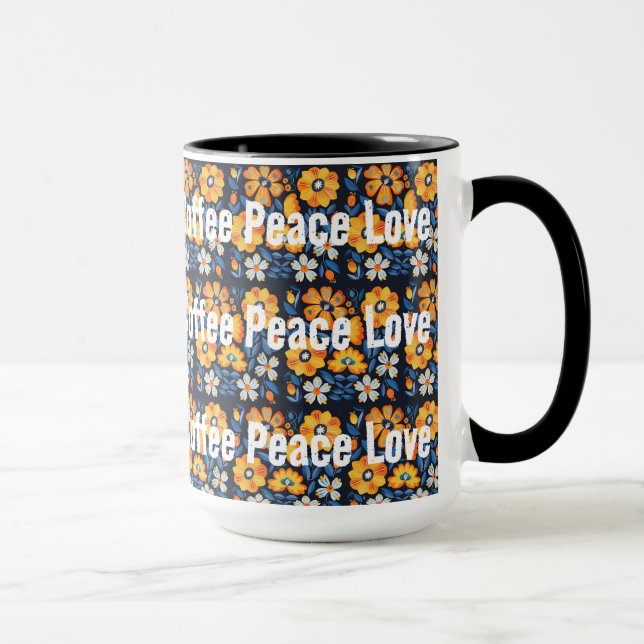 Coffee Peace Love Mug (Right)