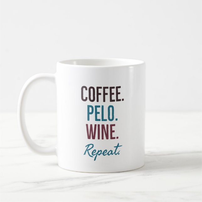 Coffee pelo wine repeat mug (Left)