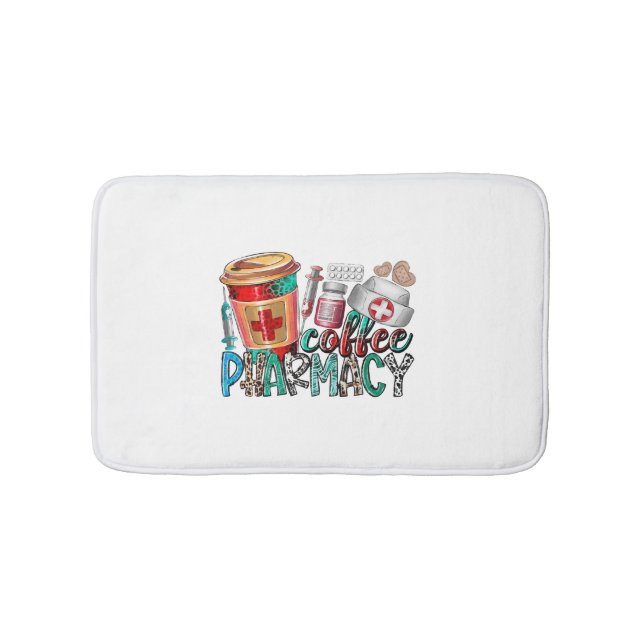 Coffee pharmacy bath mat (Front)