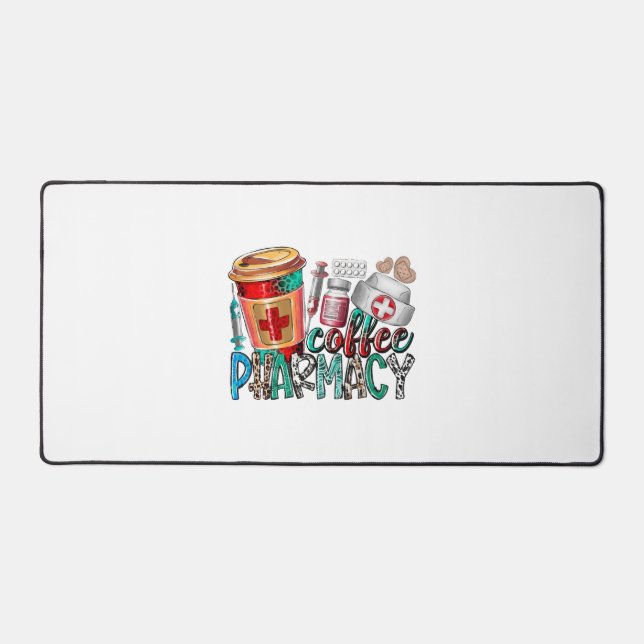 Coffee pharmacy desk mat (Front)