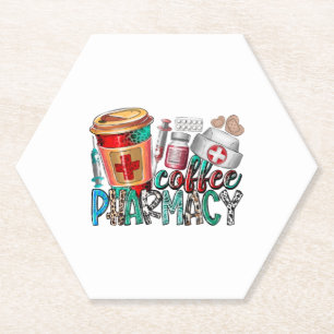 Coffee pharmacy paper coaster
