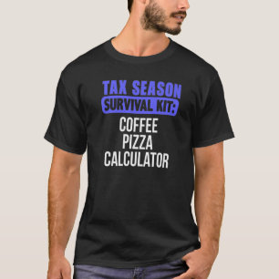 Coffee Pizza Calculator Accountant Cpa  Cute T-Shirt