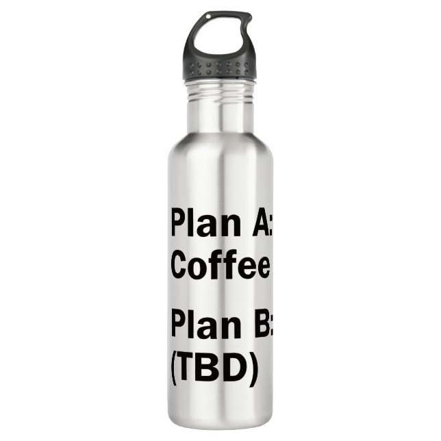 Coffee Plans 710 Ml Water Bottle (Front)