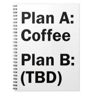 Coffee Plans Notebook