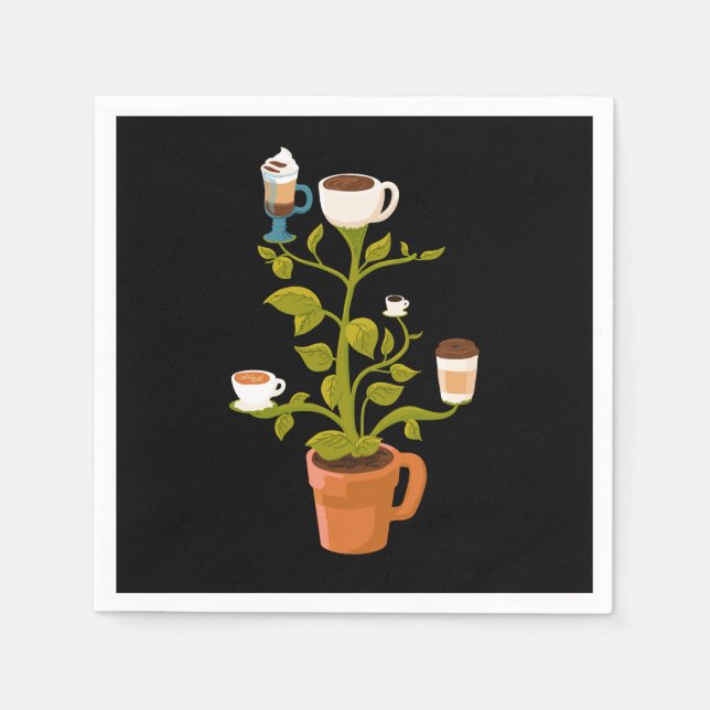 Coffee Plant Napkin (Front)