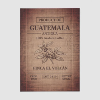 Coffee Plantation Burlap Trade Sack FD4 Decoupage Tissue Paper