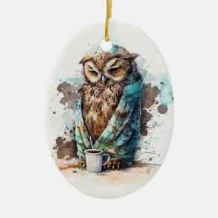 Coffee Please Ceramic Tree Decoration