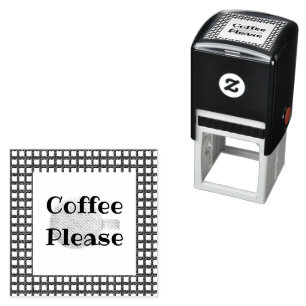 Coffee Please Coffee Cup Self-inking Stamp