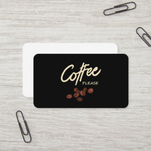 Coffee Please Coffee Lover Business Card