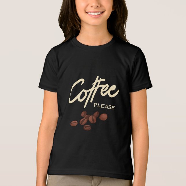 Coffee Please Coffee Lover Tri-Blend Shirt (Front)