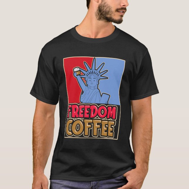 Coffee Poster Cafe Barista Roaster - Coffee 4Th Of T-Shirt (Front)