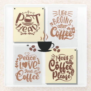 Coffee Posters Glass Coaster