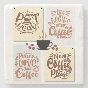 Coffee Posters Stone Coaster