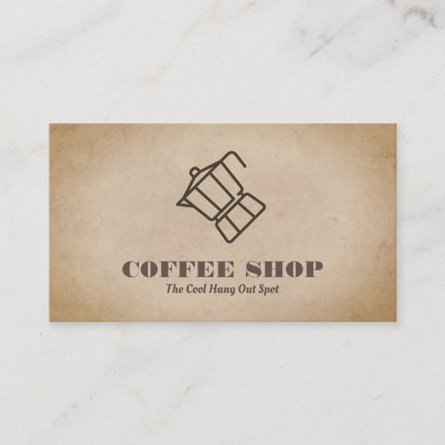 Coffee Pot Business Card (Front)