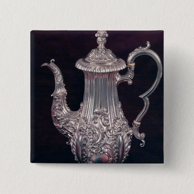 Coffee-pot by John Watson, Sheffield, 1818 15 Cm Square Badge (Front)