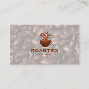Coffee Pot Coffee Beans   Barista Business Card
