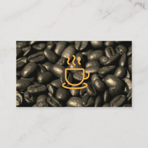 Coffee Pot Coffee Beans   Barista Business Card