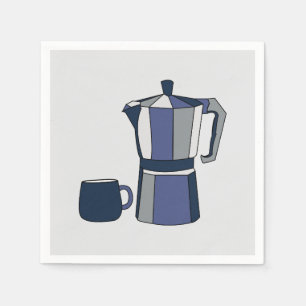 Coffee Pot Coffee Mug Party Napkin