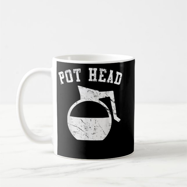 Coffee Pot Head  Coffee Mug (Left)