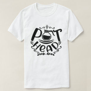 Coffee Pot Head Funny T-Shirt