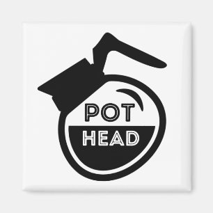 Coffee Pot Head Magnet