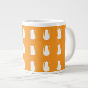 Coffee Pot Repeat Orange Large Coffee Mug