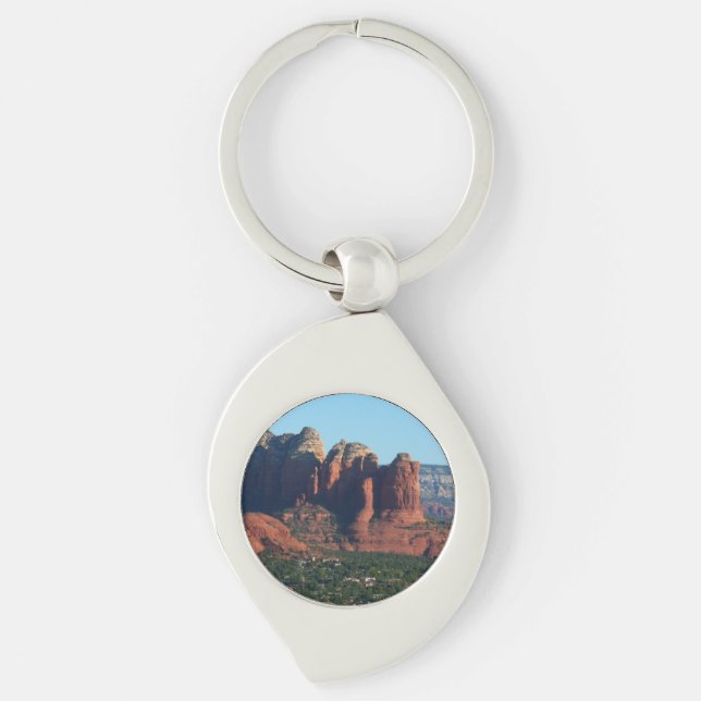 Coffee Pot Rock I in Sedona Arizona Key Ring (Front)