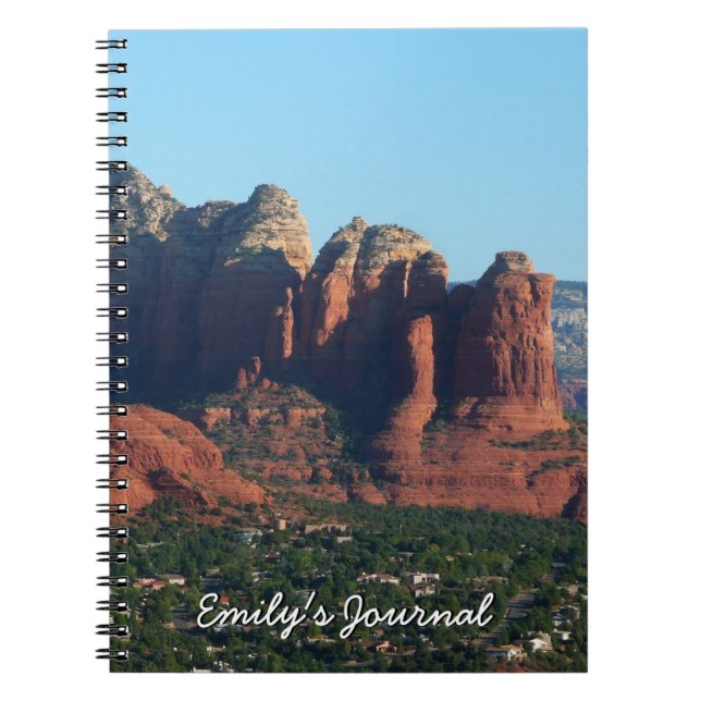 Coffee Pot Rock I in Sedona Arizona Notebook (Front)