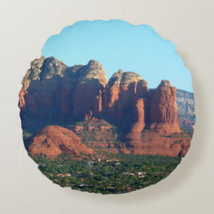 Coffee Pot Rock I in Sedona Arizona Round Cushion