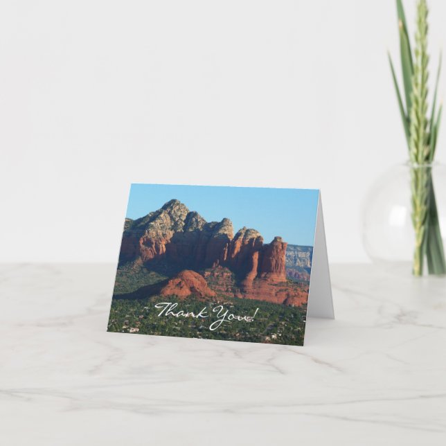 Coffee Pot Rock I in Sedona Arizona Thank You Card (Front)