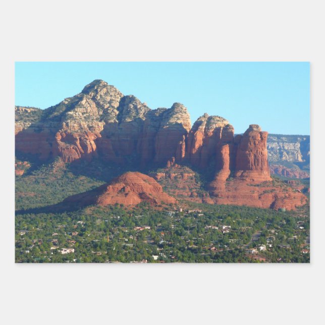 Coffee Pot Rock I in Sedona Arizona Wrapping Paper Sheet (Front)