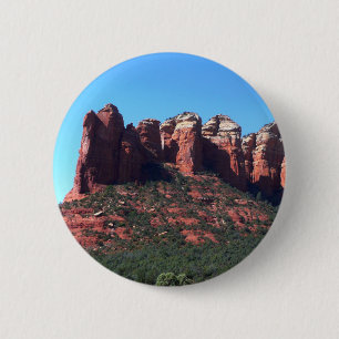Coffee Pot Rock II in Sedona Arizona 6 Cm Round Badge