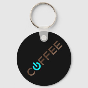 Coffee Power (Blue) Key Ring