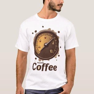 Coffee Powered   Vintage Fuel Gauge Caffeine Energ T-Shirt