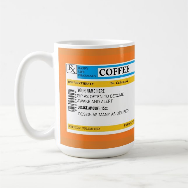 Coffee prescription mug (Left)