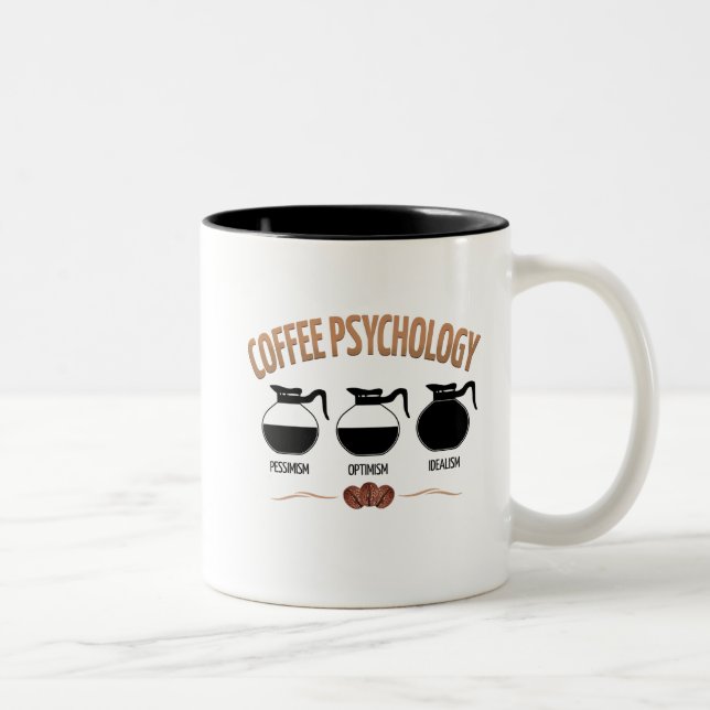 Coffee Psychology Two-Tone Coffee Mug (Right)