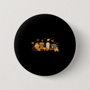 Coffee Pumpkin Latte Spice Coffee Love Fall Season 6 Cm Round Badge
