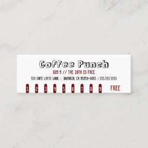 Coffee Punch Card