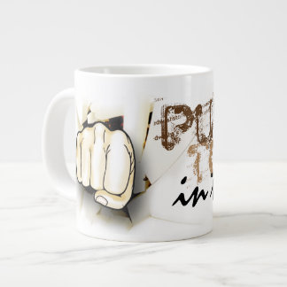 Coffee. Punch Today in the Face. Large Coffee Mug