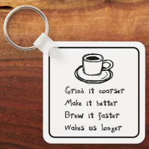 Coffee Punk Keychain