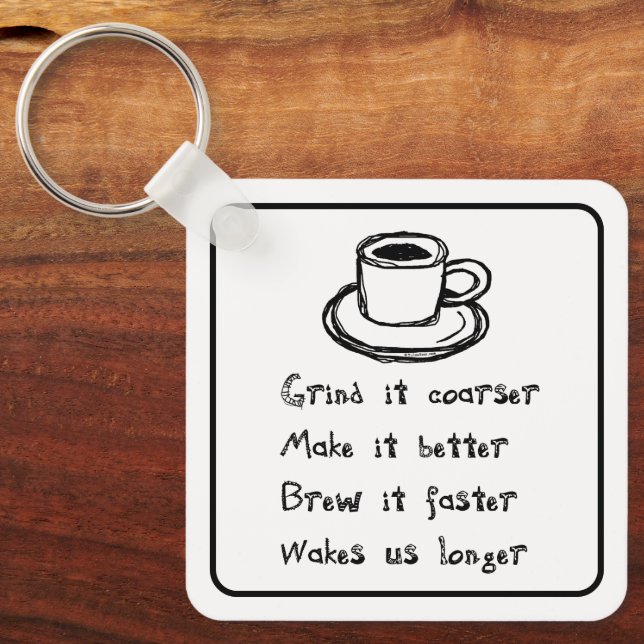 Coffee Punk Keychain (Front)