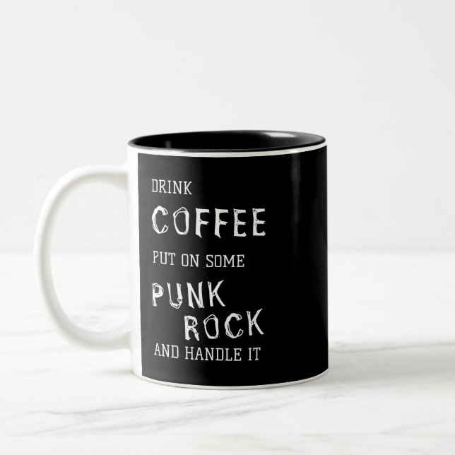 COFFEE & PUNK ROCK MUG (Left)