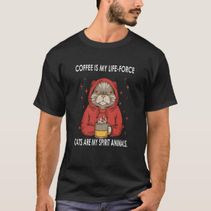 Coffee Quote cats are my Spirit Animals  2 T-Shirt