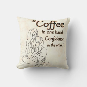 coffee quote  cushion