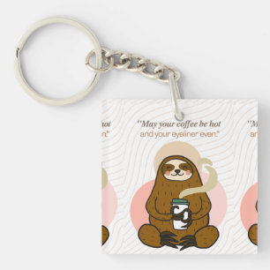coffee quote key ring