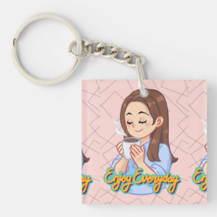 coffee quote key ring