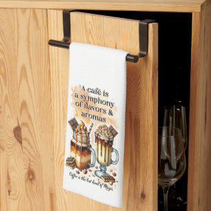 Coffee Quotes Kitchen Decor Tea Towel